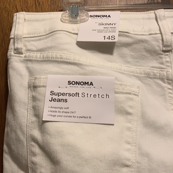 New with tags White denim slacks. - Picture 2 of 7